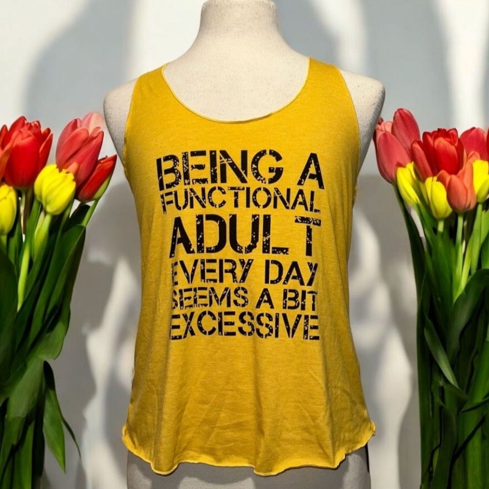 Functional Adult Graphic Tank Top